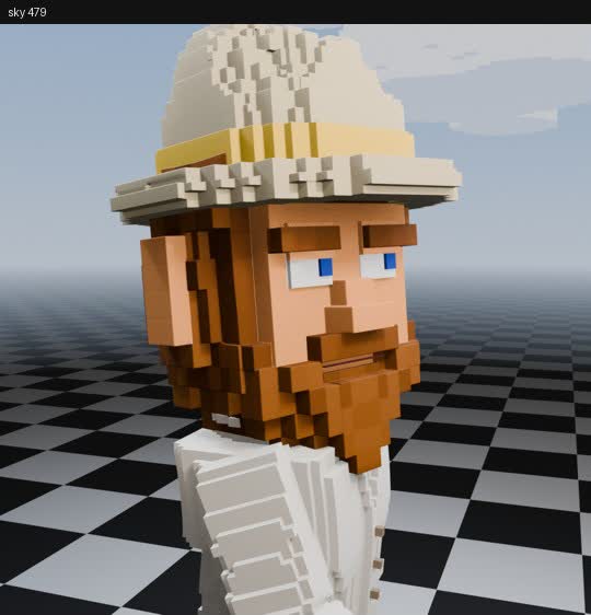 Wizard Joe on the checkerboard stage