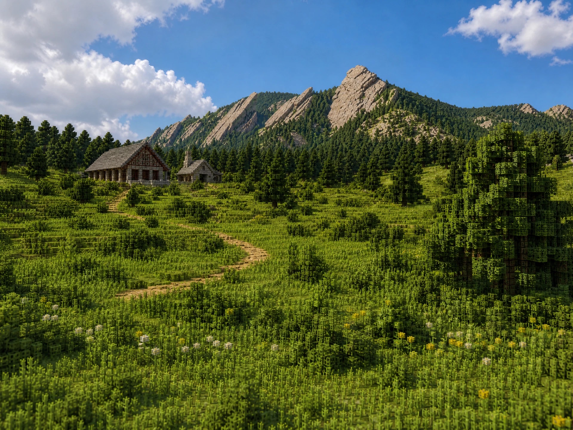 The Flatirons district scene